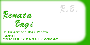 renata bagi business card